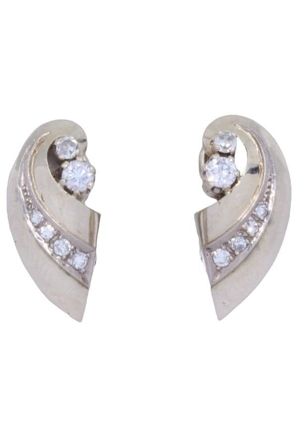BOUCLES D'OREILLES DIAMANTS — vue 1