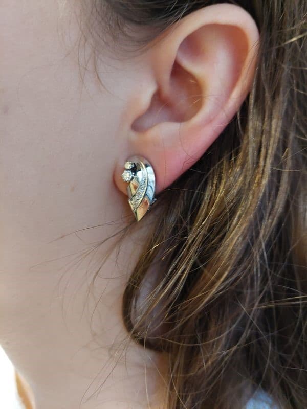 BOUCLES D'OREILLES DIAMANTS — vue 2