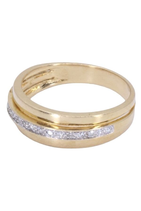 BAGUE MODERNE DIAMANTS — vue 6