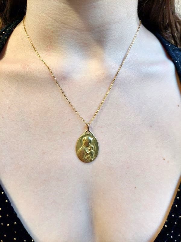 MÉDAILLE VIERGE À L'ENFANT — vue 2