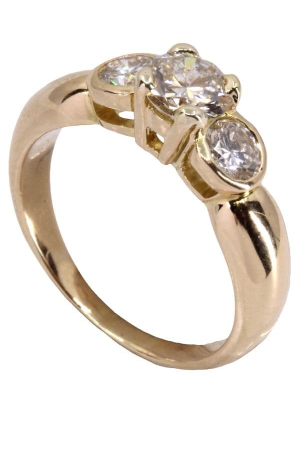 BAGUE TRILOGIE DIAMANTS — vue 3