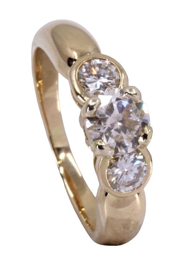 BAGUE TRILOGIE DIAMANTS — vue 4