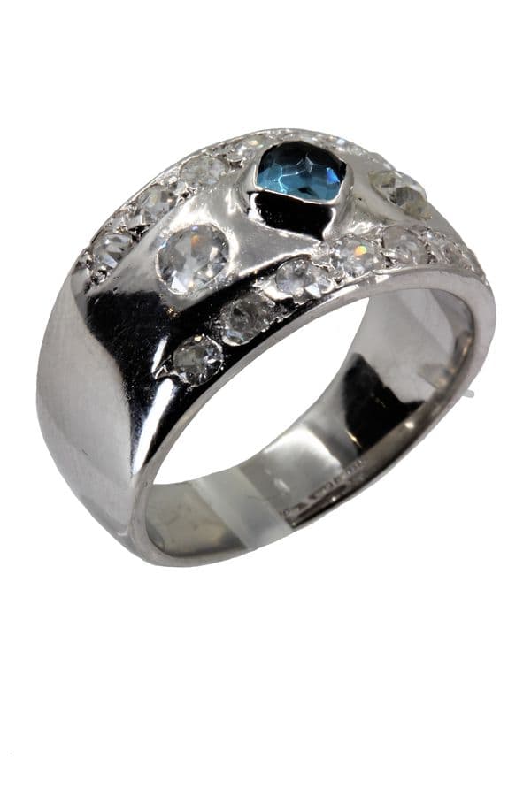 BAGUE TOURMALINE ET DIAMANTS — vue 3