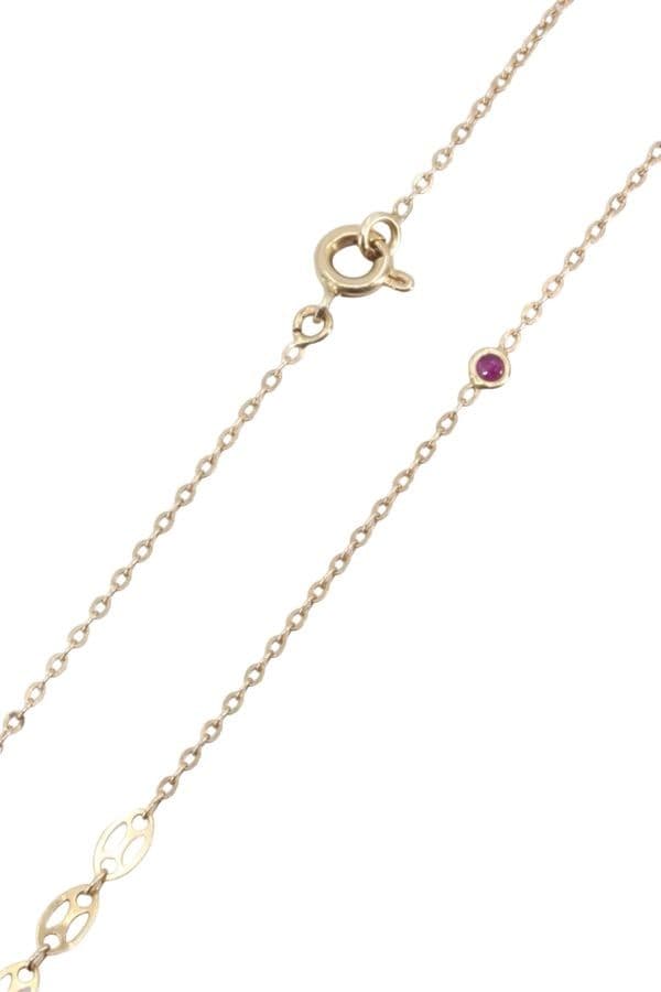 COLLIER MODERNE RUBIS — vue 3