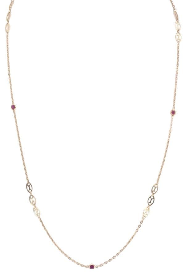 COLLIER MODERNE RUBIS — vue 1