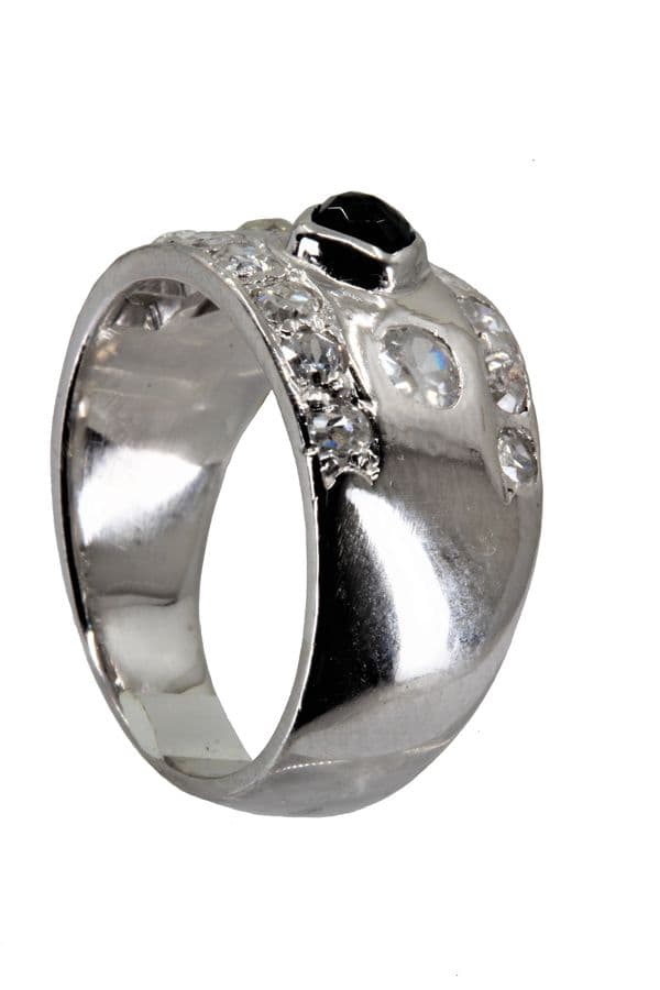 BAGUE TOURMALINE ET DIAMANTS — vue 4