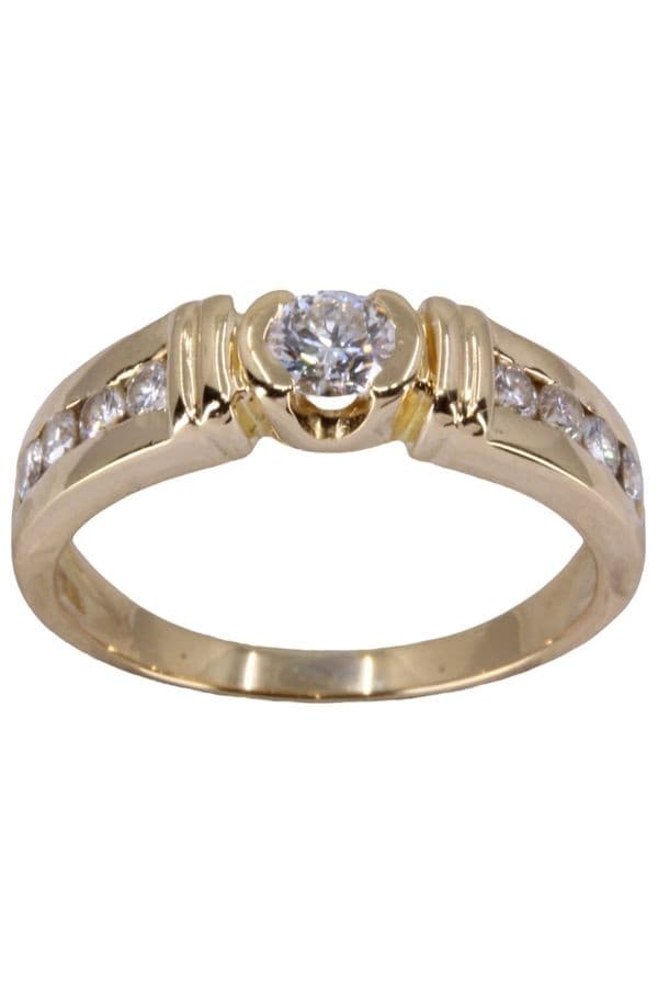 SOLITAIRE MODERNE DIAMANTS — vue 1