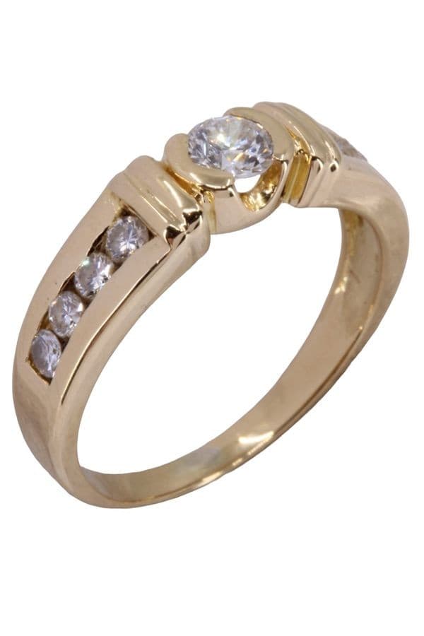 SOLITAIRE MODERNE DIAMANTS — vue 3
