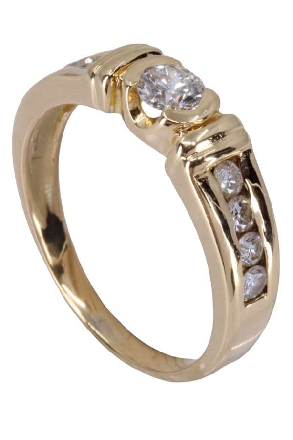 SOLITAIRE MODERNE DIAMANTS — vue 4