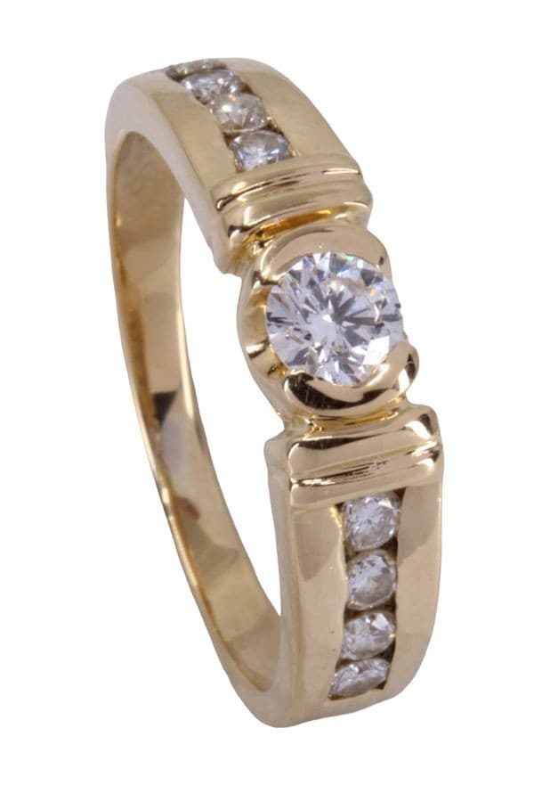 SOLITAIRE MODERNE DIAMANTS — vue 5