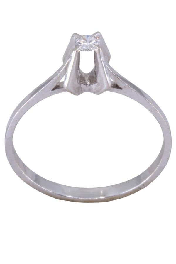 SOLITAIRE DIAMANT 0.07 CARAT — vue 1