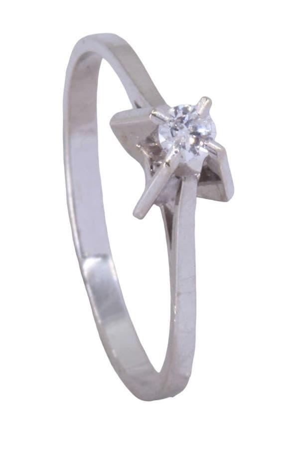 SOLITAIRE DIAMANT 0.07 CARAT — vue 3