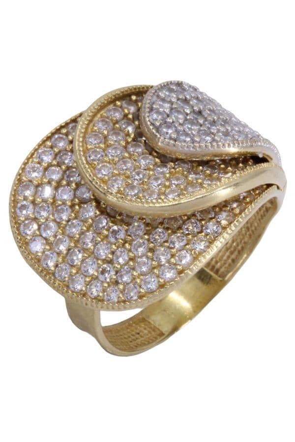BAGUE PÉTALES DIAMANTÉES — vue 3