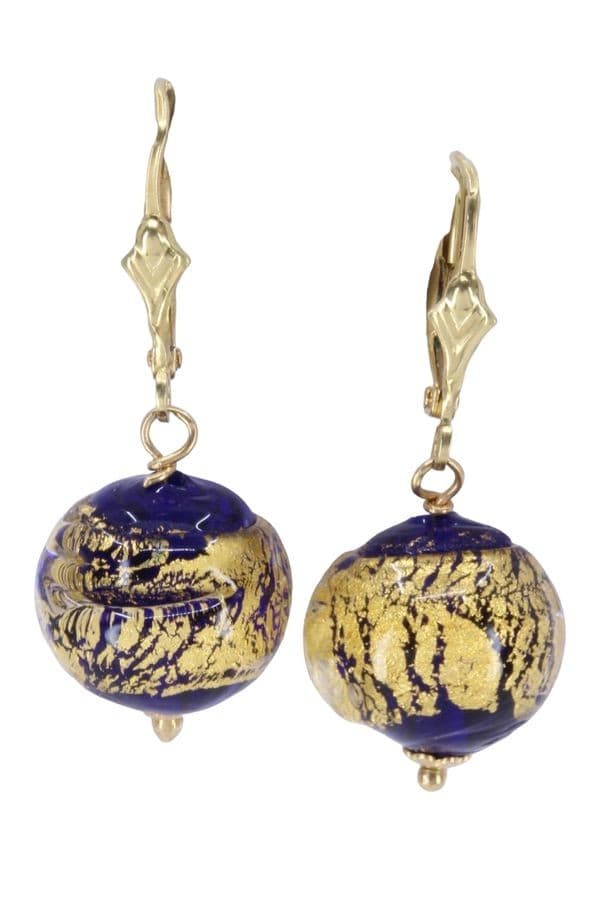 BOUCLES D'OREILLES PERLES DE VERRE — vue 1
