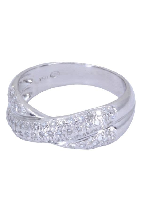BAGUE ENTRELACÉE DIAMANTS — vue 6