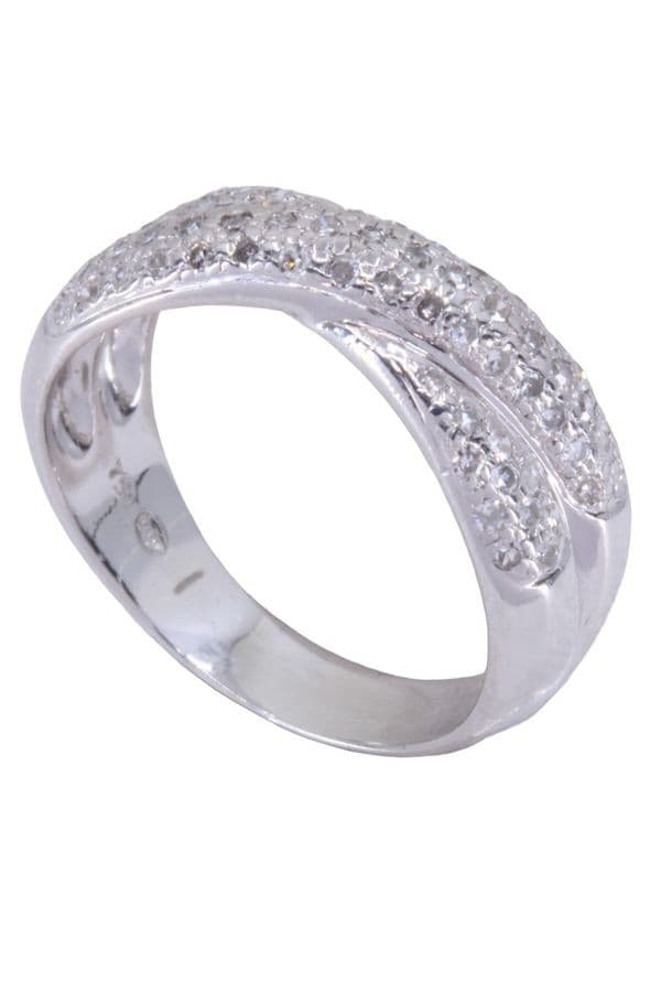 BAGUE ENTRELACÉE DIAMANTS — vue 3