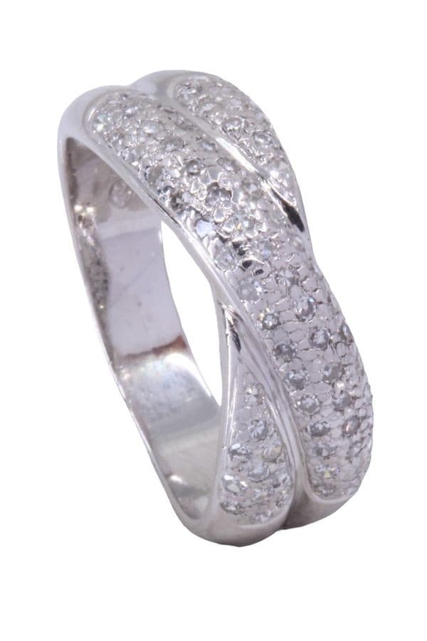 BAGUE ENTRELACÉE DIAMANTS — vue 4