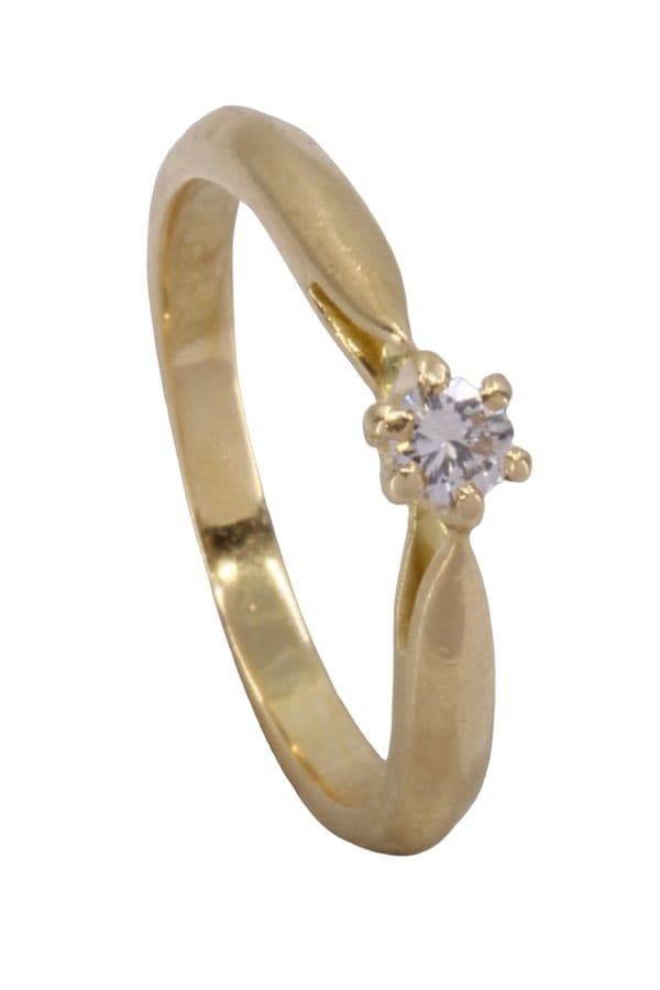 SOLITAIRE DIAMANT 0.08 CARAT — vue 4