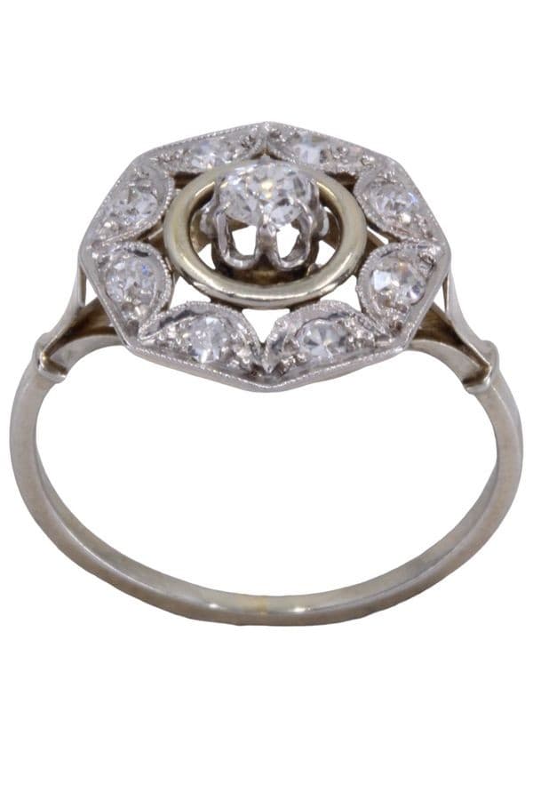 BAGUE DIAMANTS ART-DÉCO — vue 1