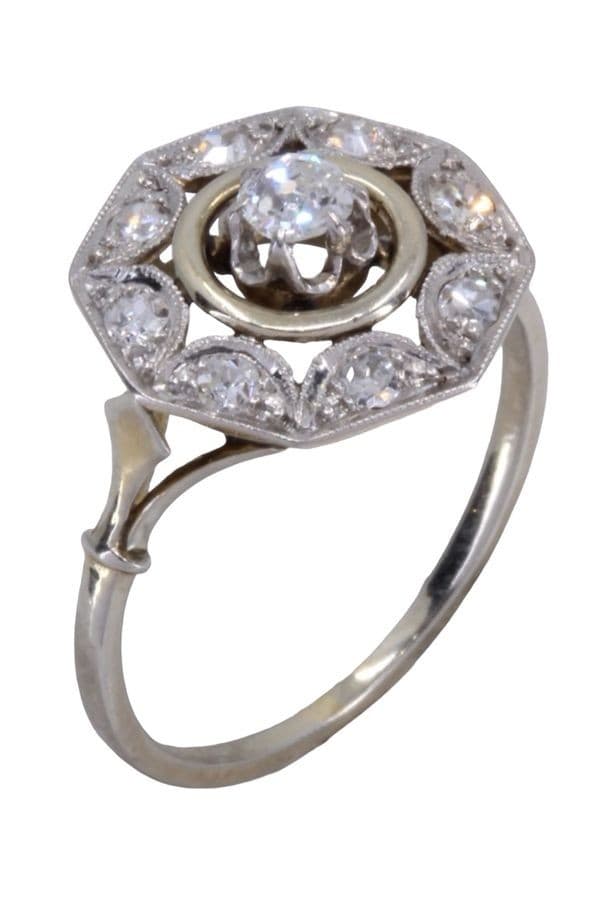 BAGUE DIAMANTS ART-DÉCO — vue 4