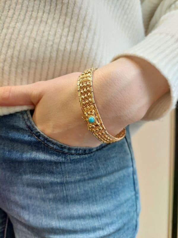 BRACELET MODERNE TURQUOISE — vue 2