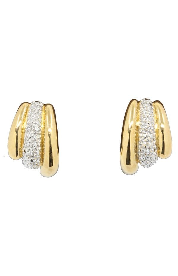 BOUCLES D'OREILLES DIAMANTÉES — vue 1