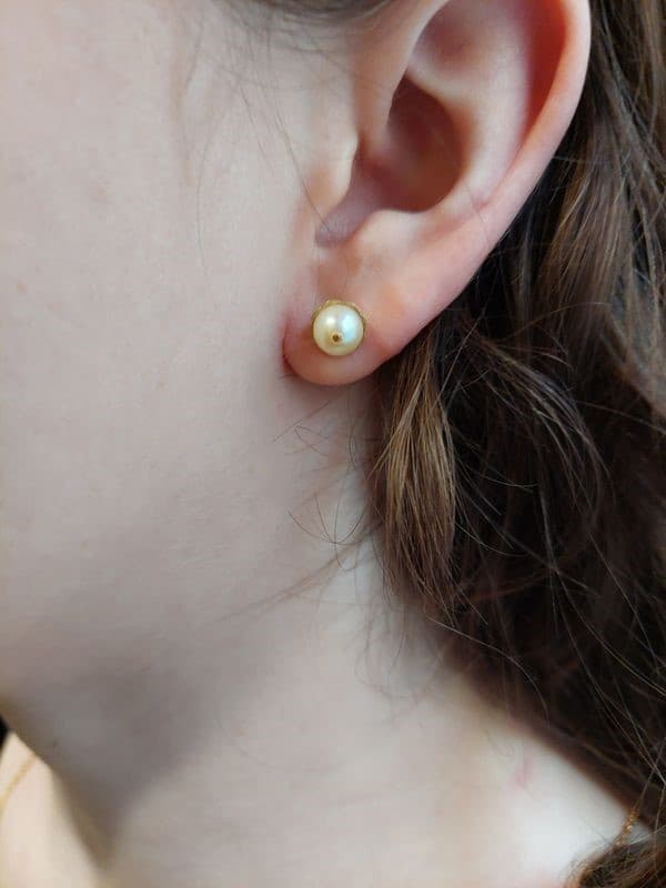 BOUCLES D'OREILLES PERLES — vue 2