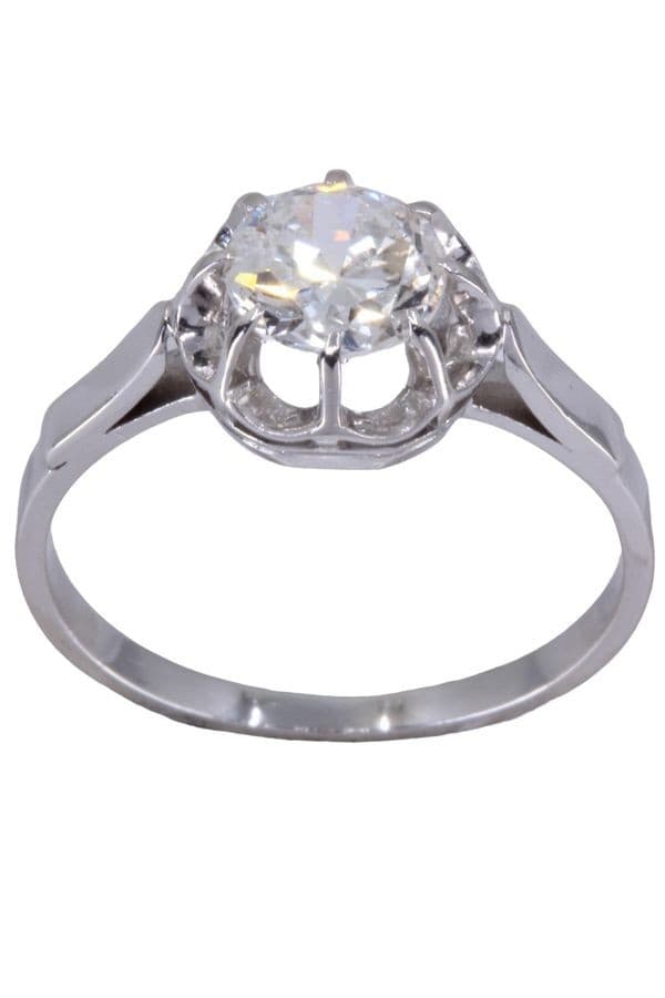 SOLITAIRE ANCIEN DIAMANT 0.93 CARAT — vue 1