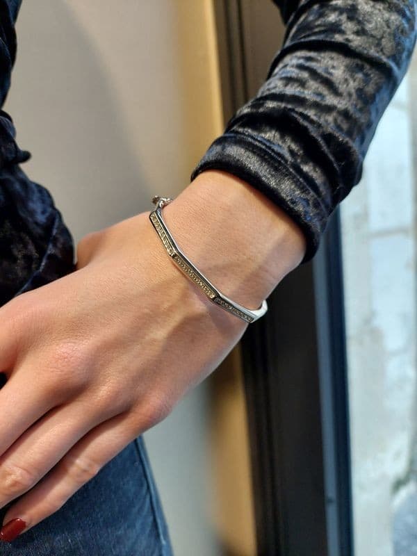 BRACELET MODERNE DIAMANTS — vue 2