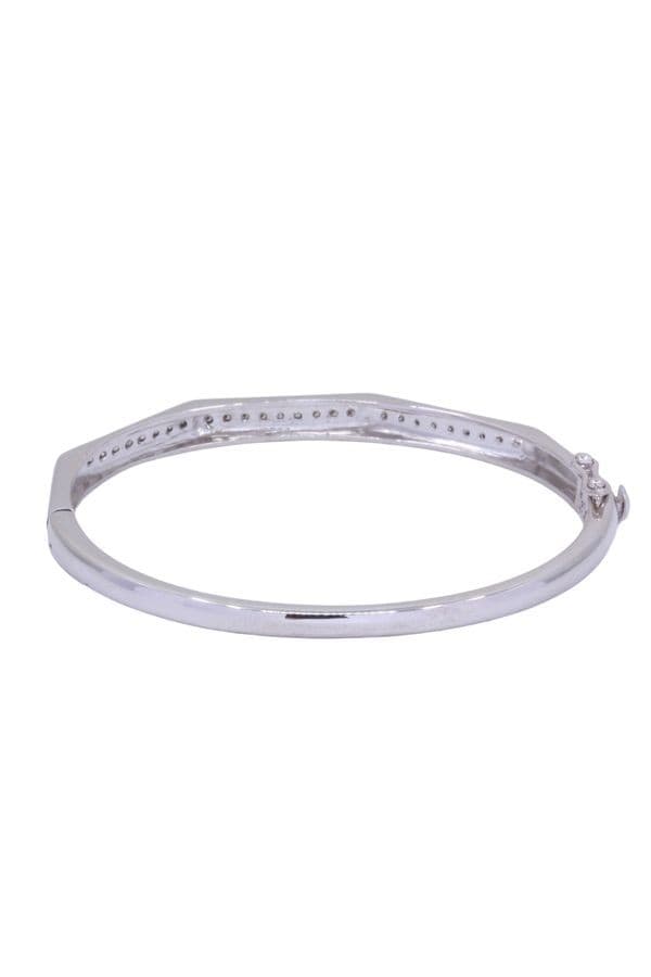 BRACELET JONC OUVRANT DIAMANTS — vue 4