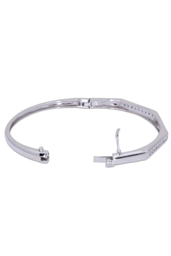 BRACELET JONC OUVRANT DIAMANTS — vue 3