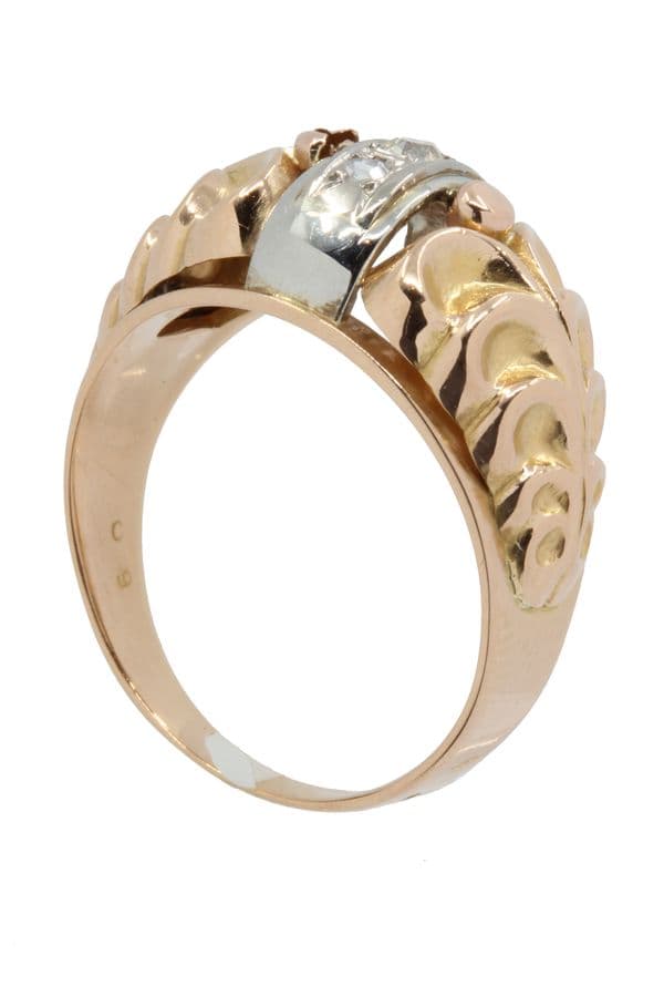 BAGUE DIAMANTS ANNÉES 50' — vue 4
