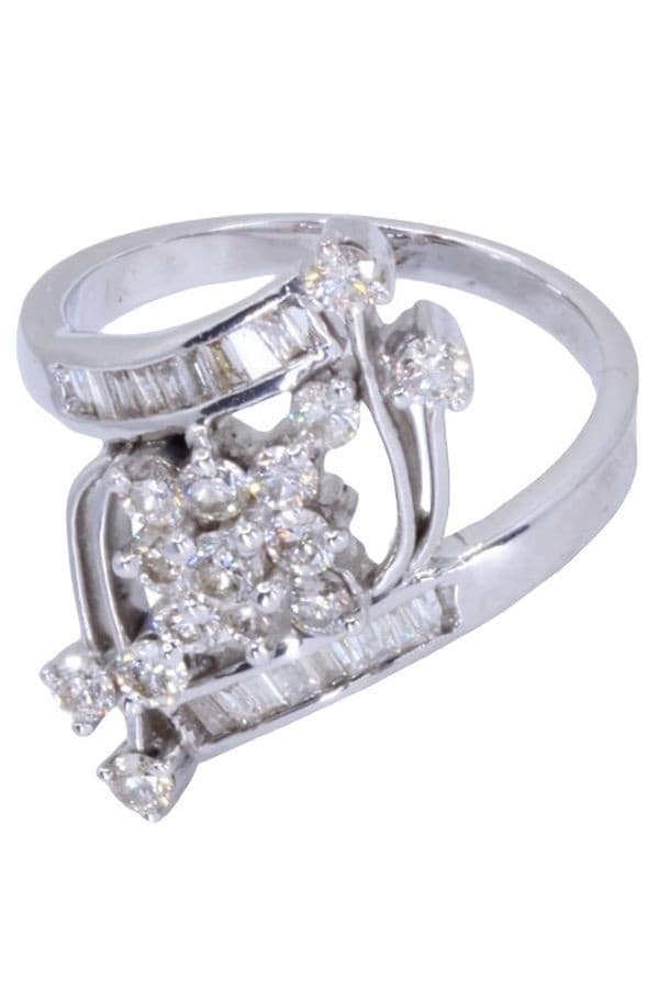 BAGUE MODERNE DIAMANTS — vue 5