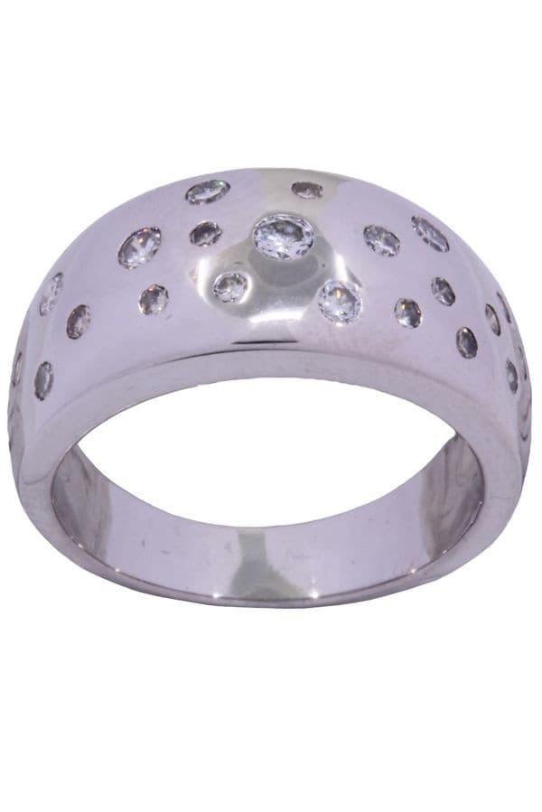 BAGUE JONC DIAMANTS — vue 1