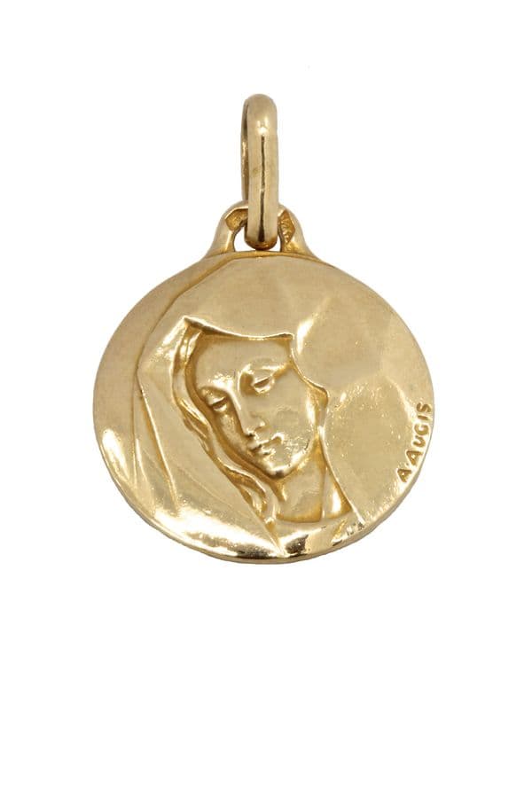 MÉDAILLE VIERGE AU VOILE SIGNÉE AUGIS — vue 1