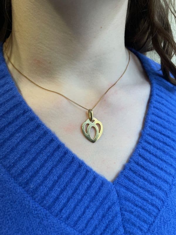 PENDENTIF CŒUR ENTRELACÉ — vue 2