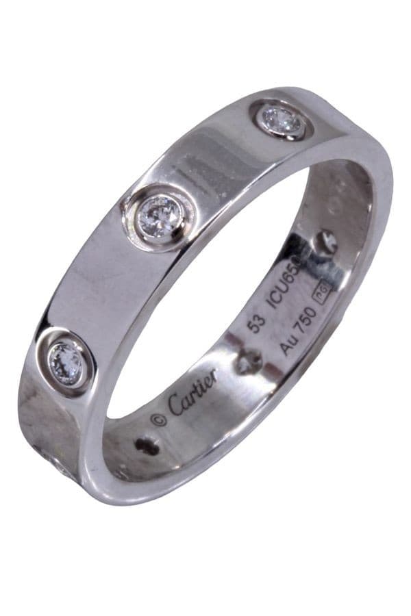 ALLIANCE CARTIER "LOVE 8 DIAMANTS" — vue 3