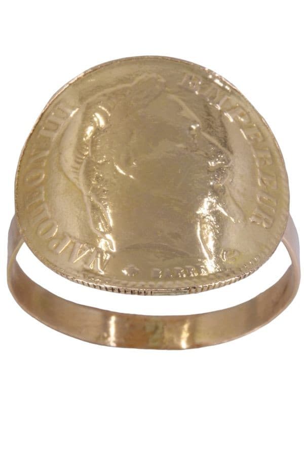 BAGUE PIÈCE 10 FRANCS NAPOLÉON III — vue 1