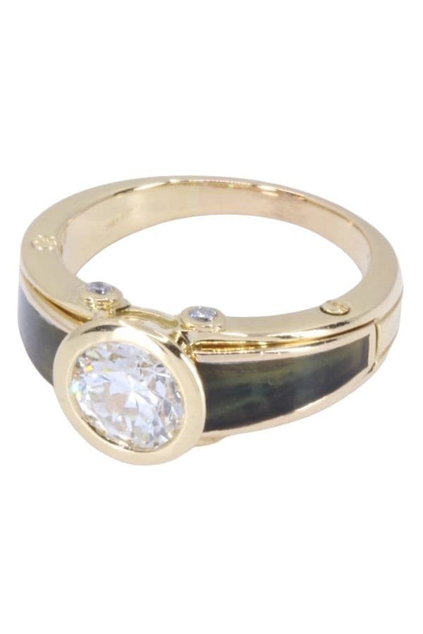 BAGUE KORLOFF LAQUE ET DIAMANTS — vue 5