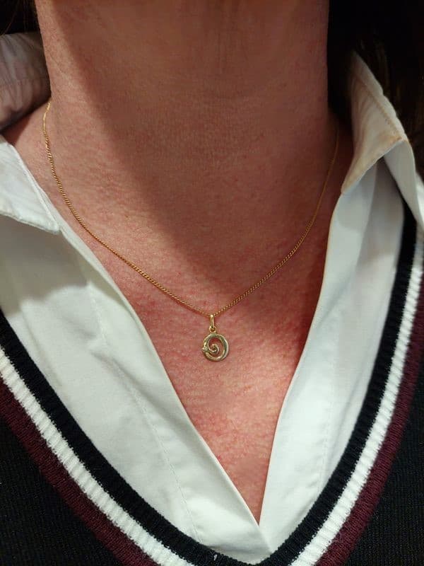 PENDENTIF SPIRALE DIAMANT — vue 2