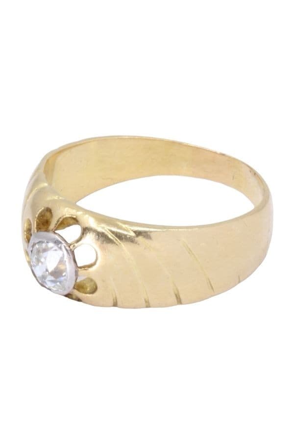 BAGUE JONC DIAMANT 0.35 CARAT — vue 6