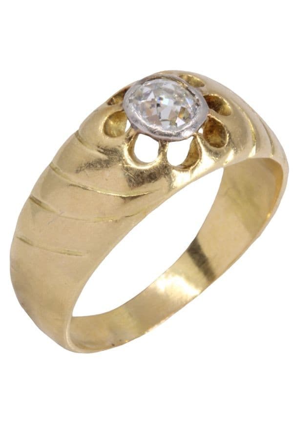 BAGUE JONC DIAMANT 0.35 CARAT — vue 5