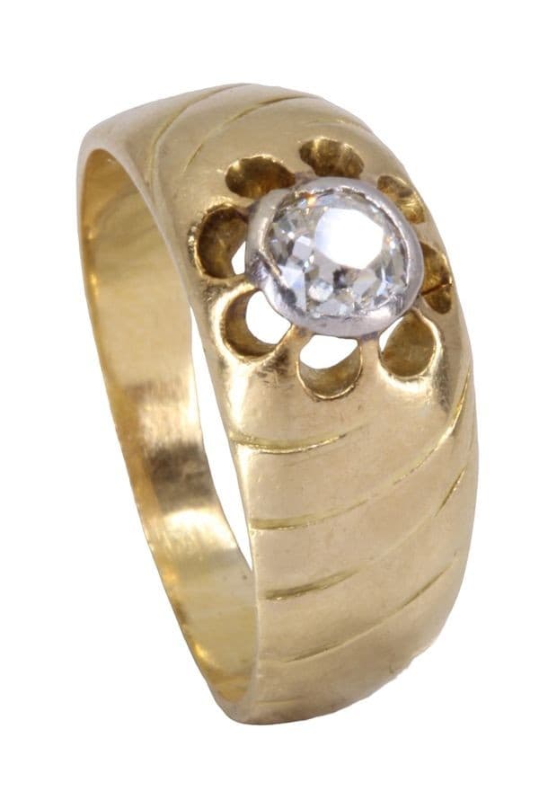 BAGUE JONC DIAMANT 0.35 CARAT — vue 4