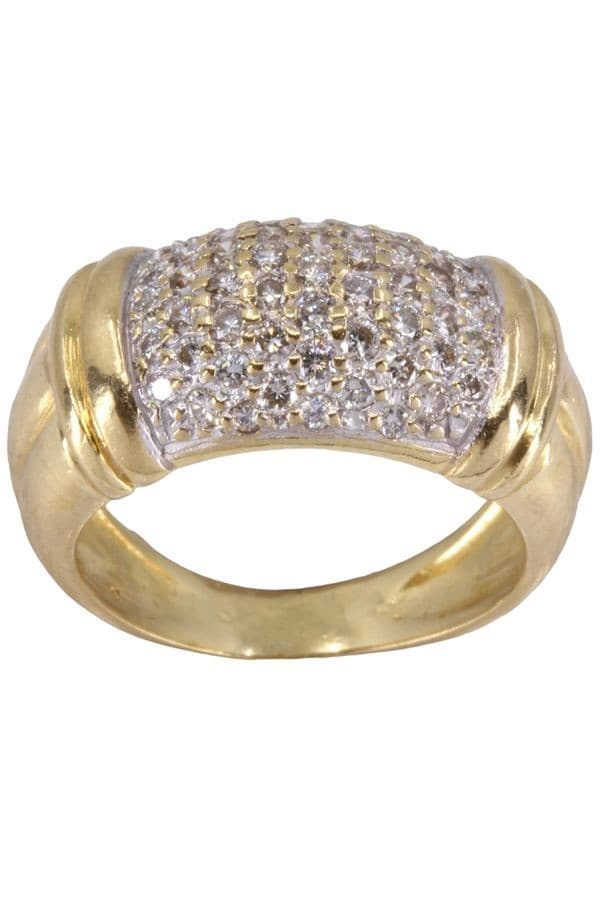 BAGUE PAVAGE DIAMANTS — vue 1