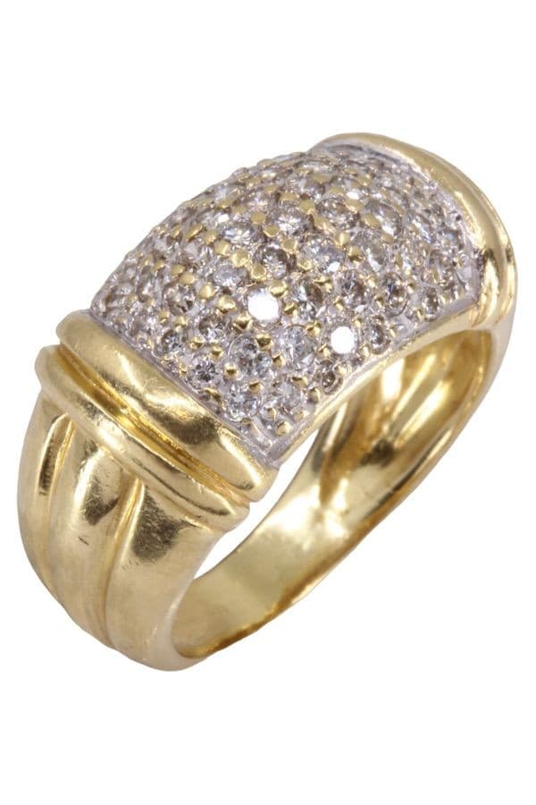 BAGUE PAVAGE DIAMANTS — vue 3