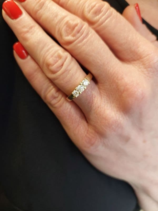 BAGUE TRILOGIE DIAMANTS — vue 2