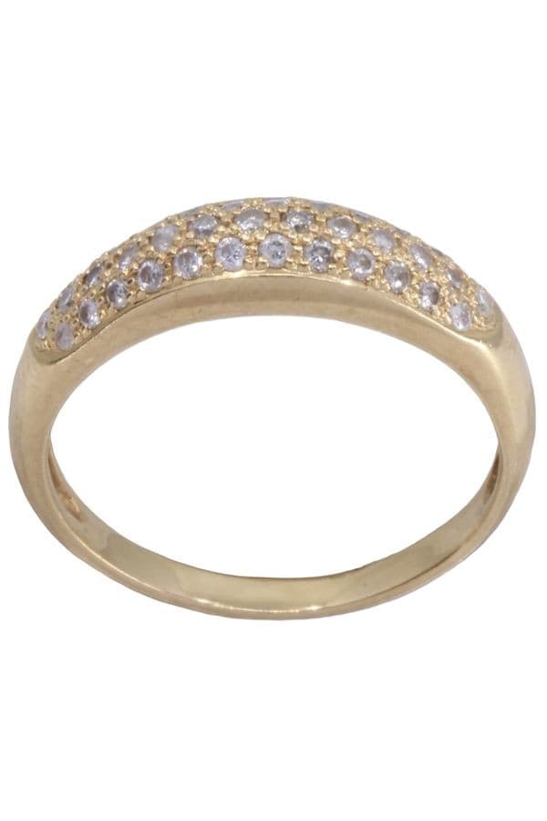 BAGUE JONC DIAMANTÉ — vue 1