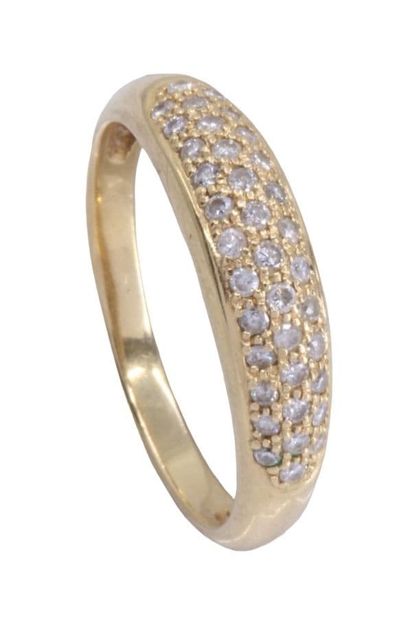 BAGUE JONC DIAMANTÉ — vue 4