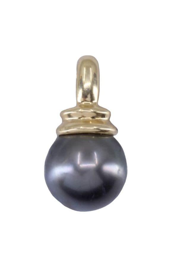 PENDENTIF MODERNE PERLE DE TAHITI — vue 1