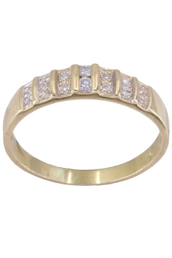 BAGUE JONC DIAMANTÉ — vue 1